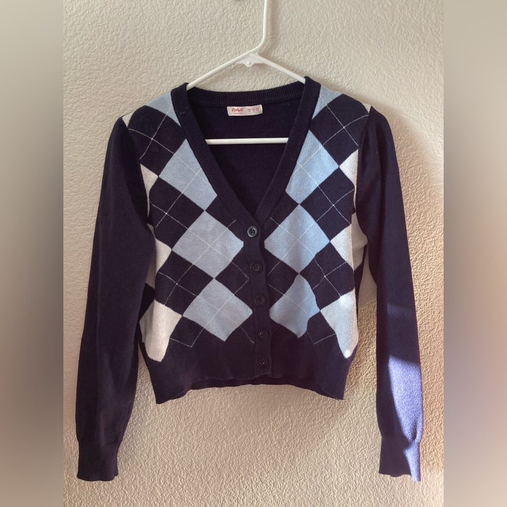 Cropped Blue Sweater